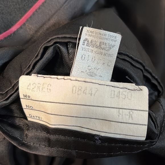 Vintage Evan Picone Cashmere Blazer Sport Coat Mens Size 42R Black Two Button - Picture 5 of 13